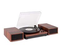 Fenton RP165C - Tocadiscos de Vinilo Bluetooth con 2 Altavoces Integrados, 3 velocidades 33, 45 y 78 RPM, Reproductor Discos de 7, 10 y 12 Pulgadas, Giradiscos Vinilo en Color Madera Cerezo