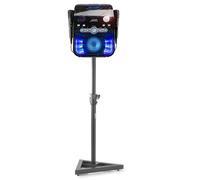Fenton SBS20B - Karaoke Bluetooth con pantalla a color, lector CD+G, altavoces integrados, soporte ajustable, efecto eco, micrófono incluido, ideal para niños y adultos en casa o fiestas