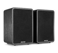 Fenton SHFB65 Altavoces HiFi estantería 6,5", Color Negro | Altavoces de estantería de 2 vías con woofer de 6,5", terminales dorados y 200 W
