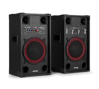 Fenton SPK110 - Altavoz Activo Bluetooth USB 10" Color Negro | Bluetooth y USB incorporados, woofer de 10 pulgadas, carcasa, para DJ, eventos y sonido en directo