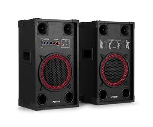 Fenton SPK110 - Altavoz Activo Bluetooth USB 10" Color Negro | Bluetooth y USB incorporados, woofer de 10 pulgadas, carcasa, para DJ, eventos y sonido en directo