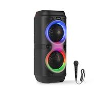 Altavoces Fenton Portátil Bluetooth 100W con micrófono y luces LED