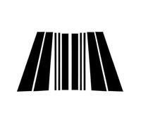 FENVY Moldura De Pilar De Ventana De Puerta para Land Rover Range 2006-2012 10pcs,Puerta De Coche Ventana Pilar Poste Cubierta BC Columna Etiqueta,A-Bright Black Style