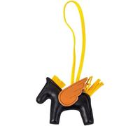 FENXIXIONE 2025 Lindo Encanto del bolso de las mujeres, Hecho a mano Caballo Mosca Llaveros de cuero, Monedero Charms, Accesorios de coche (Negro)