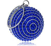 FENXIXIONE Bolso De Noche Elegante Vintage Bolso De Noche Perla Artificial Bolsos De Mano (Plateado)
