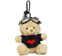 FENXIXIONE Y2k Lindo Mochila Charm 2000s Llavero Charms suerte Monedero Bolso Charms cumpleaños Accesorios (Negro rojo)