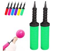 Fenxyo Bomba de globos, inflador manual, paquete de 2 unidades, adecuado para globos, kit de arco de globos, guirnalda de globos, globo de confeti y papel de aluminio
