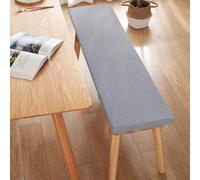 FENYIGE Cojín de Banco de Tamaño Personalizado 50 x 135 cm Suave, Lavable Cojines Banco de Terrazas Multicolor para Bancos de Jardín, Columpios, Terrazas, Gris Claro