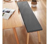 FENYIGE Cojín de Banco de Tamaño Personalizado 50 x 135 cm Suave, Lavable Cojines Banco de Terrazas Multicolor para Bancos de Jardín, Columpios, Terrazas, Gris Oscuro