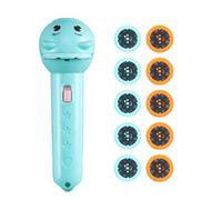 Fenytay Proyector De Linterna Infantil - Proyector con 80 Diseños | Linterna Interactiva De Dibujos Animados con 10 Discos Educativa para Niños Niñas Cuentos Hora De Dormir