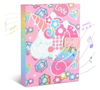 FENYW Diario de Niña con código numérico, Diario Secreto Niña, Diario Regalo para 5 6 7 8 9 10 11 Años