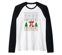 Feo Navidad Matemáticas Pi Ecuación Árboles Invierno Camiseta Manga Raglan