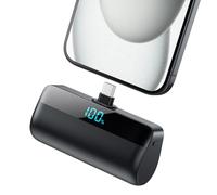 Feob Mini Power Bank para iPhone 17/16 Serie, 5200mAh PD 3.0A USB C Cargador Portátil Ultra Compacto Batería Externa Powerbank con Pantalla Digital Compatible con iPhone 17/16/15, Samsung etc