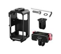 FEOCHAO - Jaula para cámara con soporte de zapata fría, base magnética plegable de 2 ranuras, compatible con cámara de acción Osmo Nano