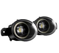 Feoosvx Faro Antiniebla Delantero Para Clio 2/II Hatchback Van 1998-2004 Lente LED Coche Luz Diurna Antiniebla DRL Unidades Conjunto Luces Angel Eye(Yellow Fog Light)