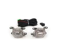 Feoosvx Faro Antiniebla Delantero Para Toyota Para Hilux Para Revo Parachoques Delantero Faro Antiniebla Marco Parrilla Cubiertas Bisel Cable Luz LED(White fog and wires)