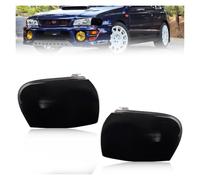 Feoosvx Faro Principal Para Subaru Para Impreza 1995-2001 Luz De Curva Delantera Luz Posición Lateral Luz Estacionamiento Luz Señal Giro Faros Delanteros(Smoked Lens)