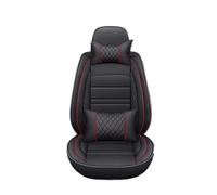 Feoosvx Funda Asiento para Cadillac para CTS para ATS para CT6 para XTS para Escallade para XT5 para SRX 5 Asientos Cubierta Asiento Cobertura Completa(Black Red 5 Seats D)