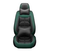 Feoosvx Funda Asiento para Chevrolet para Cruze para Blazer para Captiva para Camaro para Aveo para Malibu para Equinox Cubierta Asiento Coche(Black Green 5 Seat J)