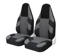 Feoosvx Funda Asiento para MICROCAR 2 X Fundas para Asientos de automóvil Estilo de neumático de Cubo(Gray X 2)