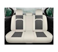Feoosvx Funda Asiento para Toyota para RAV4 para Avensis T25 T27 para Yaris para Auris para Aqua para Prius 20 30 para Camry 40 50 Funda Asiento Coche(Beige Grey Rear)