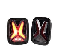 Feoosvx Luces Traseras Para Jeep Para Wrangler CJ TJ YJ Luz Marcha Atrás Freno Ahumado Luz Circulación Diurna Conjunto Luces Coche Lámpara Trasera Led Pilotos Traseros(EU version)