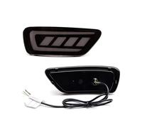 Feoosvx Luz Antiniebla Trasera Coche para Dodge para Journey 2011-2017 Reflector De Parachoques Trasero Luz Trasera LED Luces De Freno Luces Direccionales Fluidas(Dark Gray Lens)