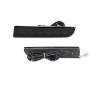 Feoosvx Luz Antiniebla Trasera Coche para Mitsubishi para Lancer para EVO para Evolution para Outlander Sport RVR Luces Reflectoras Parachoques LED con Señal Giro Dinámica(Dark Gray Lens D)