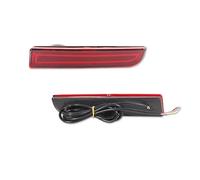 Feoosvx Luz Antiniebla Trasera Coche para Mitsubishi para Lancer para EVO para Evolution para Outlander Sport RVR Luces Reflectoras Parachoques LED con Señal Giro Dinámica(Red Lens A)