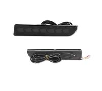 Feoosvx Luz Antiniebla Trasera Coche para Mitsubishi para Lancer para EVO para Evolution para Outlander Sport RVR Luces Reflectoras Parachoques LED con Señal Giro Dinámica(Dark Gray Lens B)