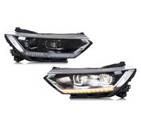 Feoosvx Luz Circulación Diurna Coche Para VW Para Passat B8 2014-2018 Par De Faros Delanteros LED Con Señal De Giro Secuencial Y Proyector De Matriz Faro Principal