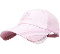FEOYA - Gorra de visera larga deportiva unisex de secado rápido, sombrero de sol ligero transpirable para pesca, 5 colores, Style2 Rosa, Talla única