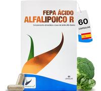 FEPA Ácido Alfa Lipoico R ALA - Complemento Alimenticio de Uso Diario - Forma Reducida R+ - 250 mg por Cápsula - Sin Gluten ni Lactosa - 60 Cápsulas - Fepadiet