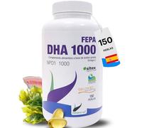 FEPA DHA 1000 - 150 Perlas - Perlas Entéricas con Ácidos Grasos Omega-3 de Alta Pureza - Complemento Alimenticio Natural - Apoya Función Cerebral, Cognitiva y Visual Normal - Fepadiet