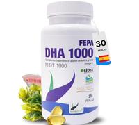 FEPA DHA 1000 - 30 Perlas - Perlas Entéricas con Ácidos Grasos Omega-3 de Alta Pureza - Complemento Alimenticio Natural - Apoya Función Cerebral, Cognitiva y Visual Normal - Fepadiet
