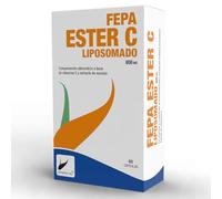 FEPA-ESTER C LIPOSOMADA | Suplemento Alimenticio Vitamina C | Potente Antioxidante | Refuerza Defensas Naturales | Combate Resfriados | 60 cápsulas | Sin Gluten y Sin Lactosa