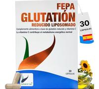 FEPA Glutatión R Liposomado con Vitamina C 30 Cápsulas - Alta Biodisponibilidad con Tecnología Liposomal - Complemento Alimenticio Antioxidante para el Bienestar Diario - Fepadiet