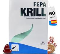 FEPA Krill Oil Perlas 500 mg - 60 Unidades - Cápsulas con Aceite Krill Omega 3 (EPA y DHA) - Complemento Alimenticio para Apoyo Nutricional Diario - Fepadiet