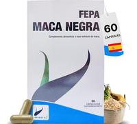FEPA Maca Negra 60 Cápsulas con Extracto de Maca Peruana Negra - Complemento Alimenticio para Energía, Vitalidad, Rendimiento Físico y Apoyo Sexual - Fepadiet
