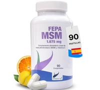 FEPA MSM + VIT C 90 Cápsulas con Metilsulfonilmetano y Vitamina C - Complemento Alimenticio para Apoyo Nutricional Articular y Bienestar General - Fepadiet