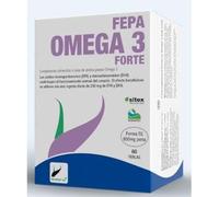 FEPA Omega-3 Forte 30 Perlas - Complemento Alimenticio con Omega-3 EPA y DHA - Perla Entérica Gelita® EC - Apoya el Bienestar General - Fepadiet