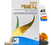 FEPA Pineal - 40 Cápsulas - Cápsulas con Extractos de Plantas, GABA, L-Teanina y Vitamina B6 - Complemento Alimenticio para el Bienestar y Relajación - Fepadiet