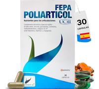 FEPA Poliarticol UCII - Suplemento para Articulaciones - Nutrientes con Extracto de Mejillón de Labio Verde y Colágeno UC-II® - Apoyo Diario a Movilidad y Bienestar - 30 Cápsulas - Fepadiet