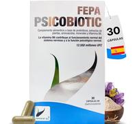 FEPA Psicobiotic 30 Cápsulas con Probióticos, Extracto de Plantas, Aminoácidos, Minerales y Vitamina B6 -Complemento Alimenticio - Sistema Nervioso y Bienestar Diario - Fepadiet