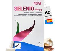 FEPA Selenio 200 µg 60 Cápsulas - Complemento Alimenticio con Selenio - Apoyo al Sistema Inmunitario y Protección Celular - Fepadiet