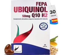 FEPA UBIQUINOL 50 mg 30 Perlas - Ubiquinol Biodisponible - Complemento Alimenticio con Coenzima Q10 Reducida para Apoyo Nutricional de la Energía y la Protección Celular - Fepadiet