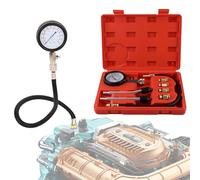 FePen Set de Compresor Probador, Conjunto de Tester de compresión para Motores de Gasolina, Comprobador la Compresión Detector el Cilindro (Red)