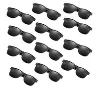 FEPITO 24 unidades de gafas de sol de fiesta a granel para niños, regalos de fiesta de cumpleaños, rellenos de bolsas de regalo para playa, piscina, fiesta, juguetes para niños y adultos, color negro