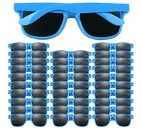 FEPITO 30 piezas de gafas de sol de fiesta a granel para niños, suministros de fiesta de cumpleaños, bolsas de regalo para juguetes de playa, piscina, fiesta, azul
