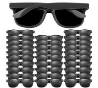 FEPITO 30 piezas de gafas de sol de fiesta para niños a granel para niños, suministros de fiesta de cumpleaños, bolsas de regalo para juguetes de playa, piscina, fiesta, color negro